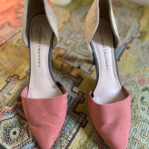 Chinese Laundry Suede Color blocked pumps